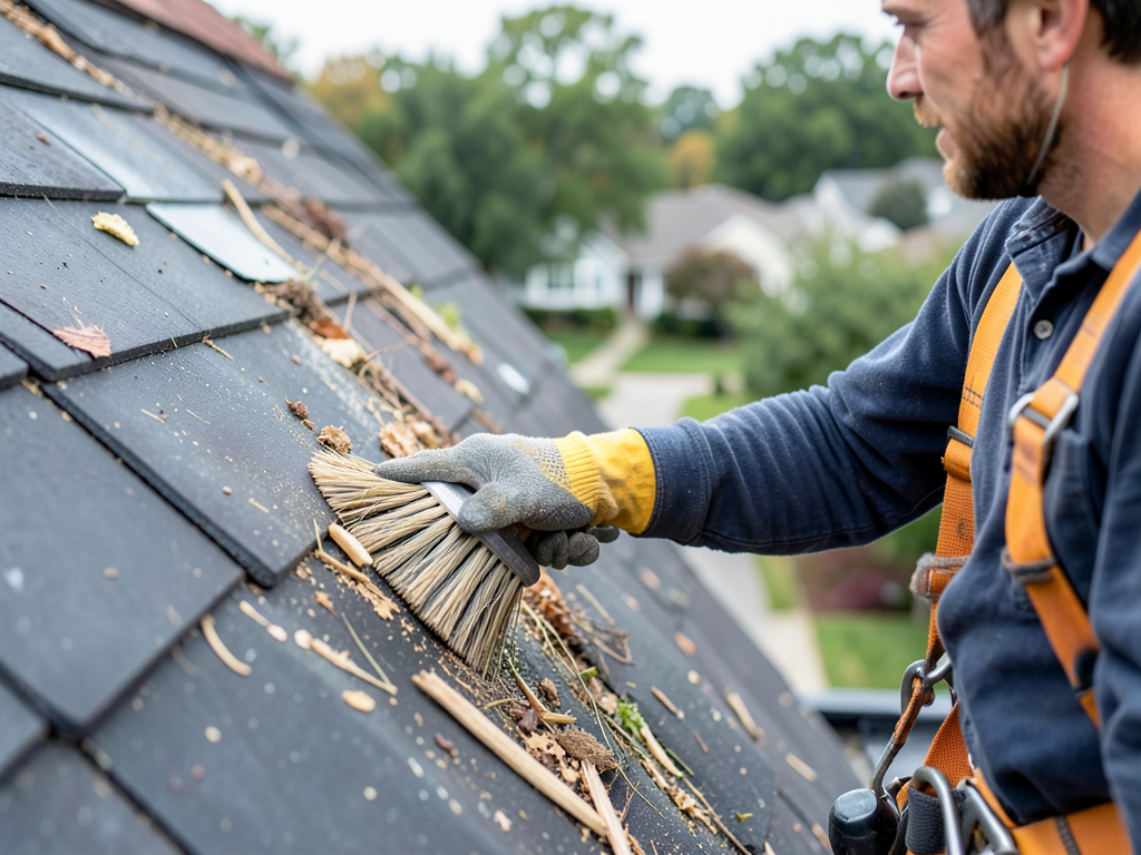 Managing Leaf Buildup in the Hard to Reach Roof Valleys of Shady Oaks